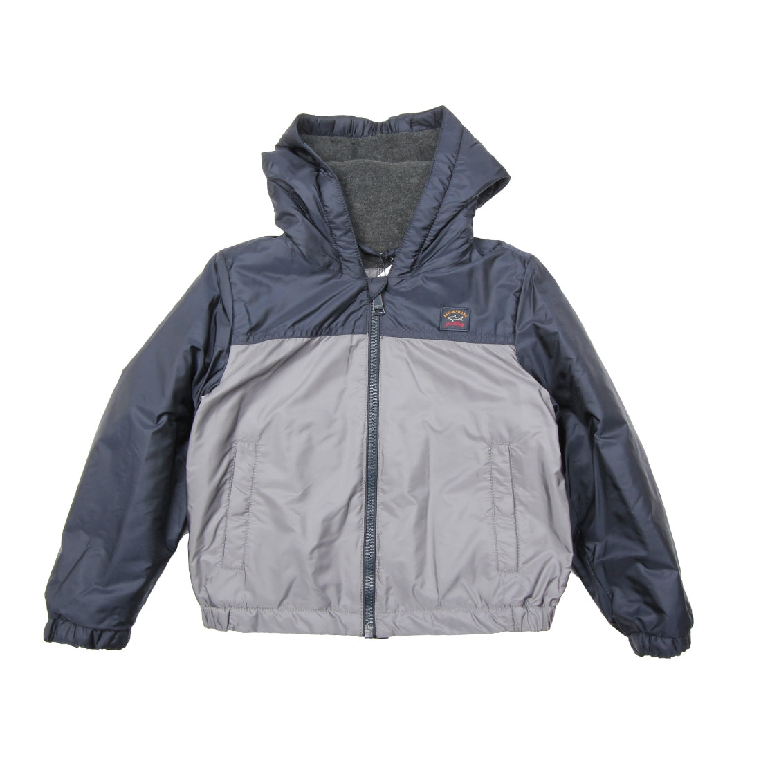 Paul & Shark Kids Navy Grey Logo Jacket - Retro Designer Wear