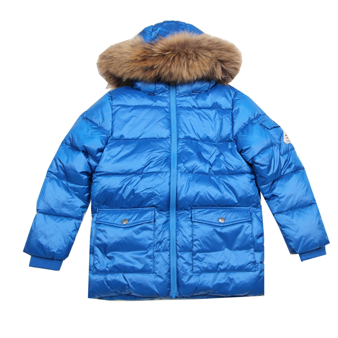 Pyrenex Toddler Real Fur Blue Jacket - Retro Designer Wear