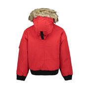 Ralph Lauren Men's Faux-fur Hooded Bomber Down Jacket In Red