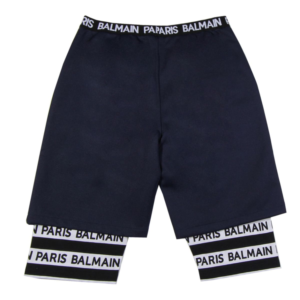 Balmain Kids Blue Layered Shorts